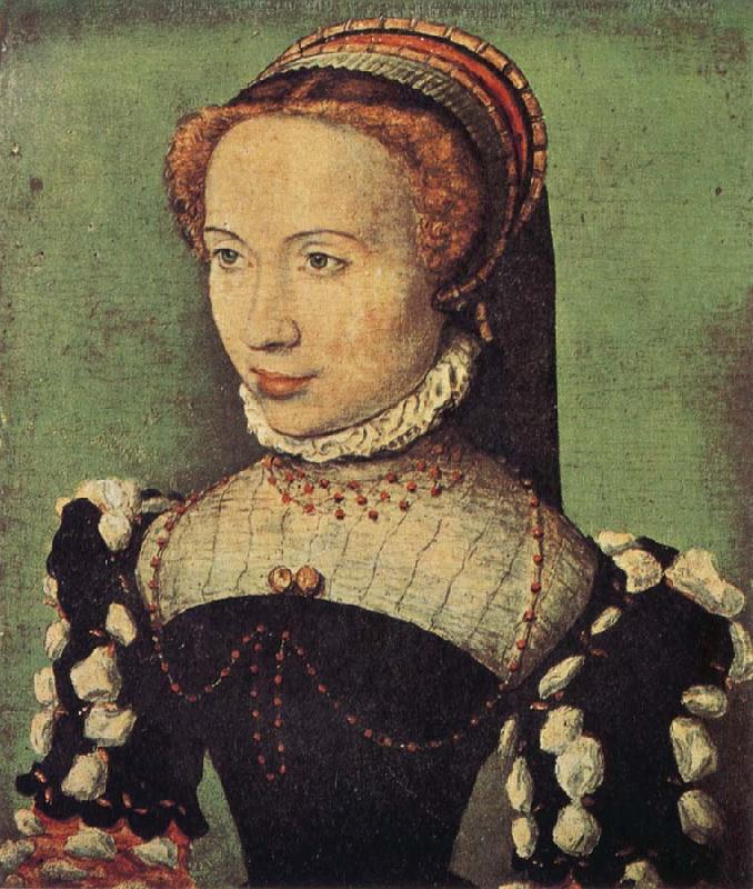 CORNEILLE DE LYON Portrait of Gabrielle de Roche-chouart china oil painting image